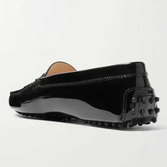 Tod’s City Gommino Patent Leather Loafers Black Size 38.5 Italy / 8.5 US - Picture 10 of 13